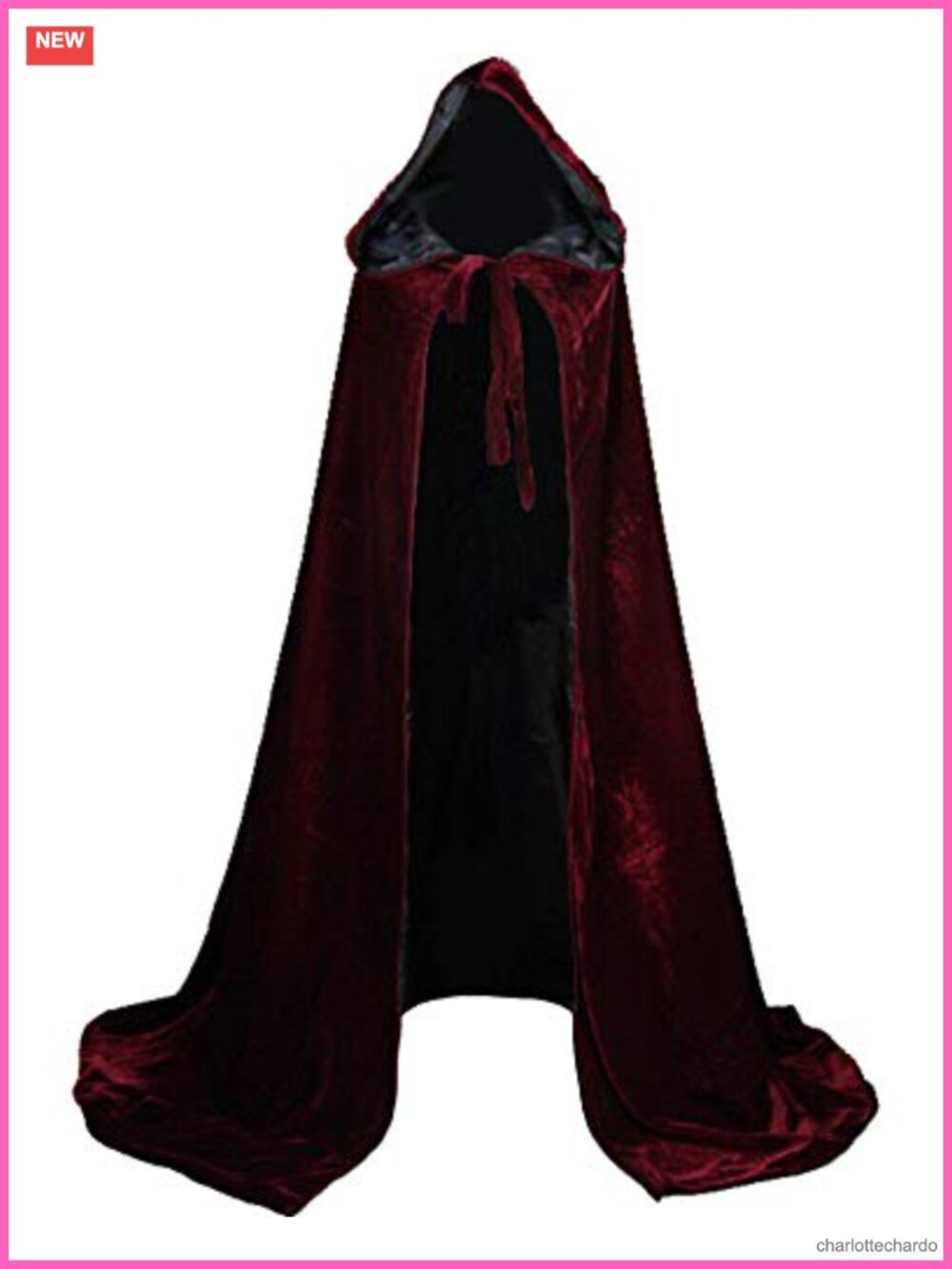 Renaissance Medieval Cloak Cape Satin Lined Costume Cosplay
